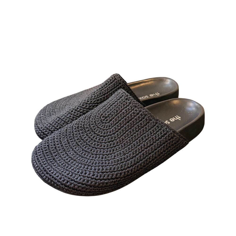 The Sak Bolinas Clog Womens Black Crochet Slip On Mule Cushioned Comfort Size 6